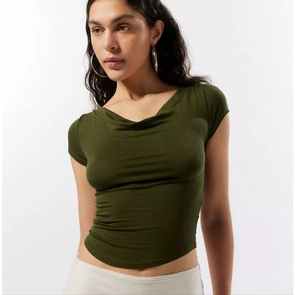 NWOT Silence + Noise Lara Cowl Neck Top - Picture 4 of 16